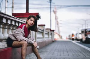 Damskie kabaretki w kolorze czarnym