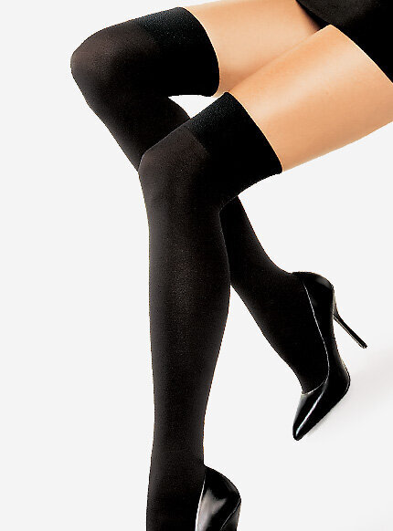 Zakolanówki w kolorze czarnym idealne do każdej sukienki