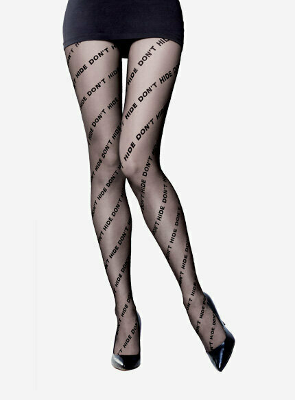 Rajstopy z napisami – dodatek z charakterem!