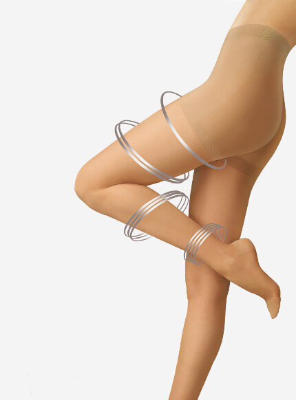 Rajstopy cieliste wyszczuplające