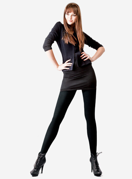 Damskie rajstopy rajstopy w kolorze czarnym