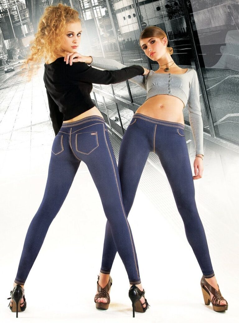 Leginsy na wzór jeansów
