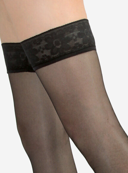 Czarne pończochy damskie